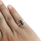 Marquise Garnet Gemstone January Cocktail Ring Solid Sterling Silver
