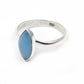 Chalcedony Gemstone 925 Silver Handcrafted Engagement Band Ring Jewelry
