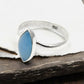 Chalcedony Gemstone 925 Silver Handcrafted Engagement Band Ring Jewelry