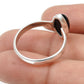 Marquise Black Onyx Stone 925 Sterling Silver Band Wedding Ring Jewelry