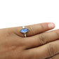 Natural Labradorite Solid Silver Artisan Promise Band New Wife Ring Jewelry