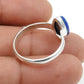 Lapis Lazuli Gemstone 925 Sterling Silver Cocktail Birthday Ring Jewelry