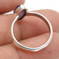 Amethyst Gemstone 925 Silver Mother Statement Boho Band Bezel Ring Jewelry