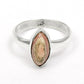 Rhodochrosite Stone 925 Solid Silver Cocktail Daughter Gift Ring Jewelry