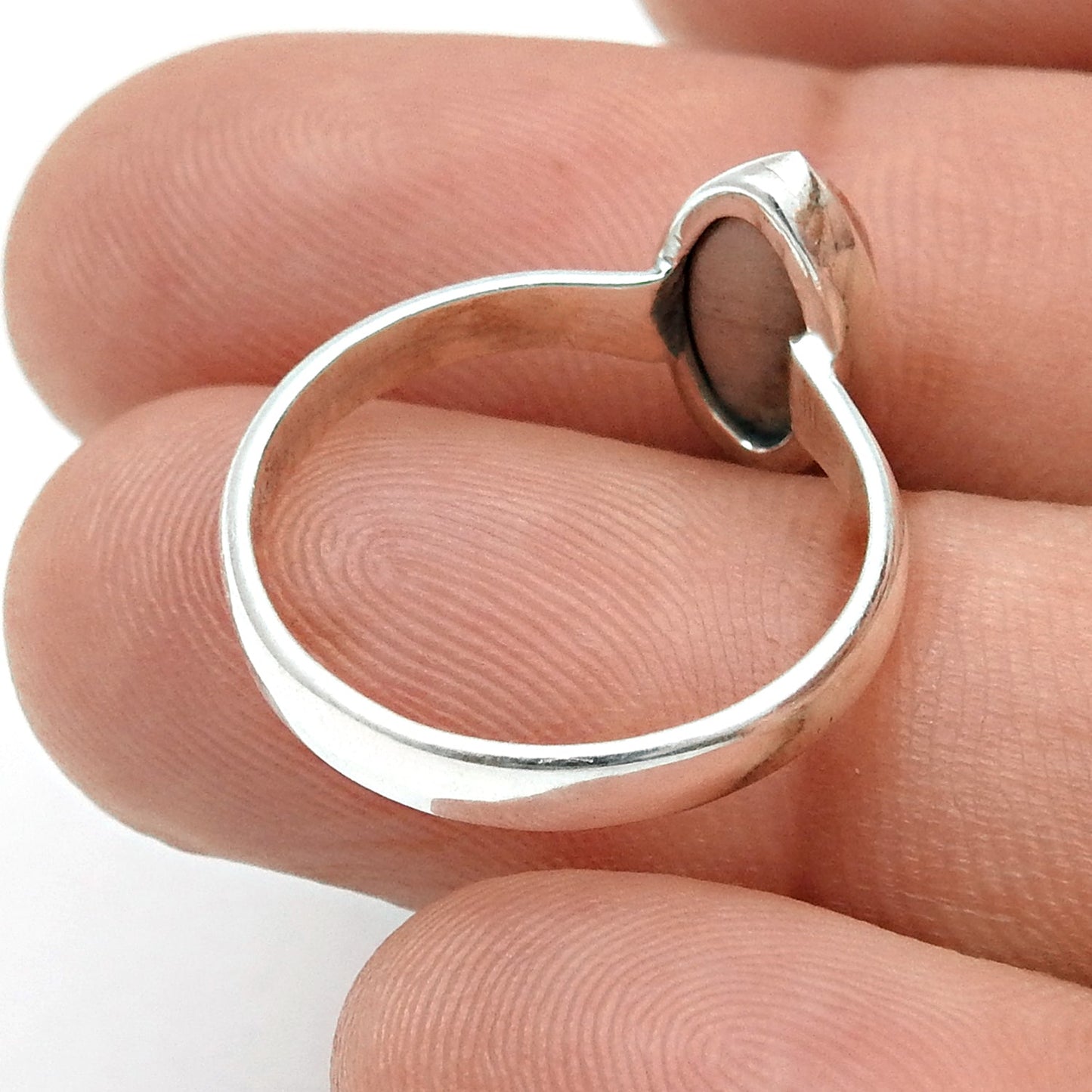 Rhodochrosite Stone 925 Solid Silver Cocktail Daughter Gift Ring Jewelry