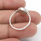 Natural Rainbow Moonstone Anniversary Band Promise Boho Ring 925 Sterling Silver