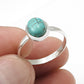 Natural Turquoise Gemstone 925 Sterling Silver Promise Band Ring Jewelry