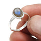 Labradorite Gemstone 925 Sterling Silver Bezel Band Ring Handmade Jewelry