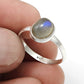 Labradorite Gemstone 925 Sterling Silver Bezel Band Ring Handmade Jewelry