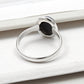 Womens Gift Lapis Lazuli Stone 925 Sterling Silver Band Ring Jewelry