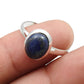 Womens Gift Lapis Lazuli Stone 925 Sterling Silver Band Ring Jewelry