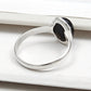 Black Onyx Gemstone 925 Silver Trendy Band Ring Jewelry
