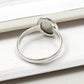 Natural Rainbow Moonstone Wedding Band Ring 925 Sterling Silver