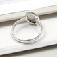 Natural Rainbow Moonstone Wedding Band Ring 925 Sterling Silver