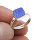 Natural Lapis Lazuli 925 Sterling Silver Women Gift Band Ring