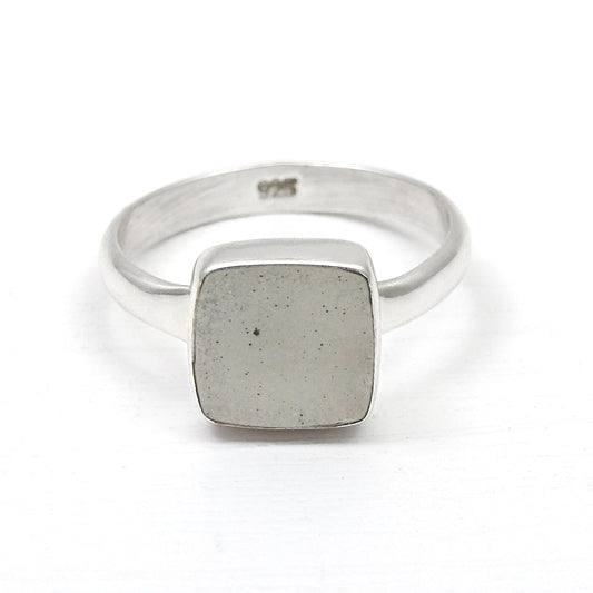 Women Gift Natural Aquamarine Gemstone 925 Sterling Silver Ring