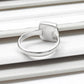 Women Gift Natural Aquamarine Gemstone 925 Sterling Silver Ring