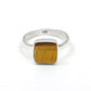 Natural Tiger Eye Gemstone 925 Sterling Silver Ring