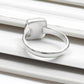 Black Onyx Gemstone 925 Silver Bezel Band Promise Ring