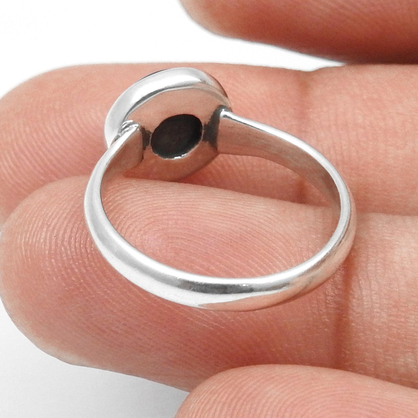 Tiger Eye Gemstone 925 Sterling Silver Promise Band Ring