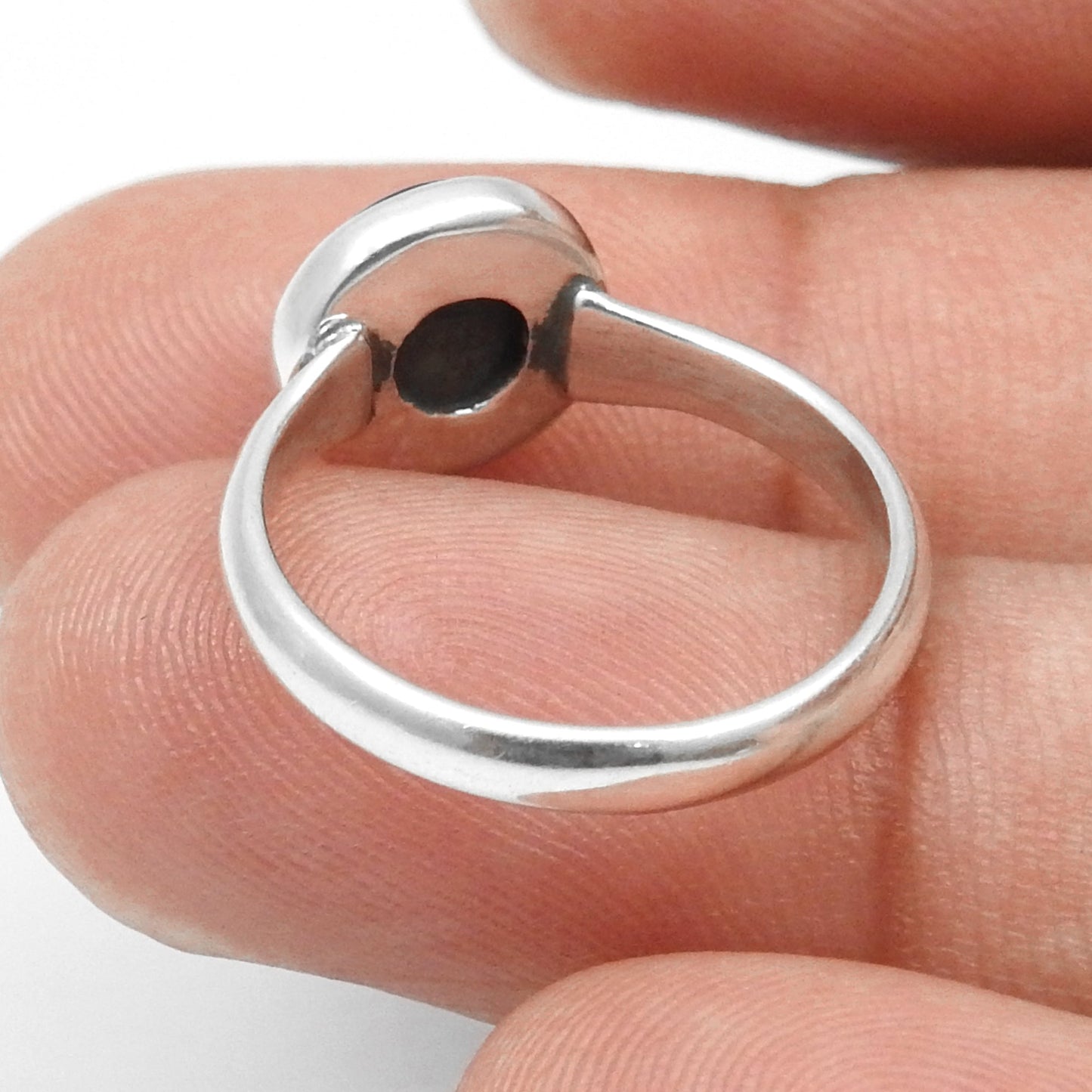 Tiger Eye Gemstone 925 Sterling Silver Promise Band Ring