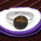 Tiger Eye Gemstone 925 Sterling Silver Promise Band Ring