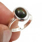 Oval Black Opal Gemstone Christmas Gift Cocktail Ring Jewelry Solid Silver