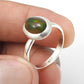 Black Opal Stone Elegant Bezel Band Ring Jewelry Solid Sterling Silver
