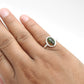 Black Opal Stone Elegant Bezel Band Ring Jewelry Solid Sterling Silver