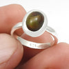 Christmas Gift Oval Black Opal Stone Mother Cocktail New Ring 925 Silver