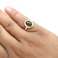 Black Opal Stone Solid Silver Bezel Cocktail Anniversary Ring Jewelry