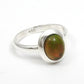 Black Opal Gemstone 925 Sterling Silver Bezel Handcrafted Band Promise Wife Ring