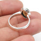 Black Opal Gemstone 925 Sterling Silver Bezel Handcrafted Band Promise Wife Ring