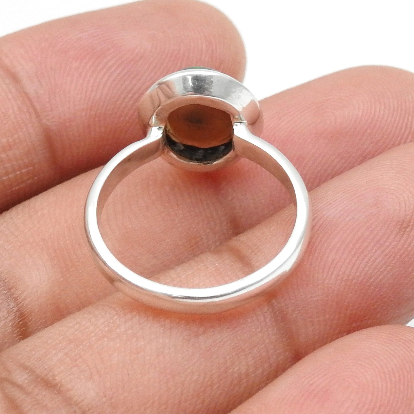 Black Opal Gemstone Solid Sterling Silver Handcrafted Statement Cocktail Ring