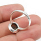 Black Opal Stone Band Bezel Statement Ring Jewelry Solid Sterling Silver