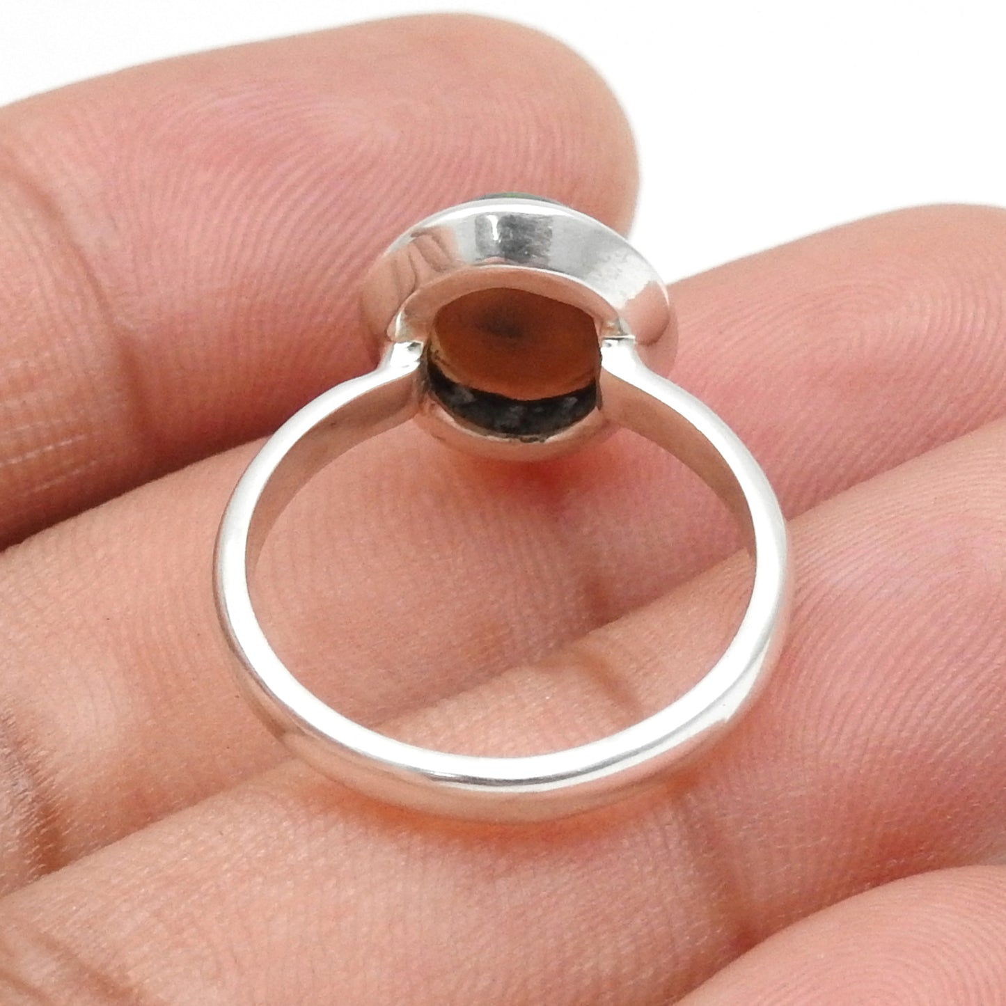 Black Opal Gemstone 925 Solid Silver Wife Statement Boho Cocktail Ring