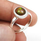 Black Opal Stone Solid Sterling Silver Birthday Band Boho Bezel New Ring