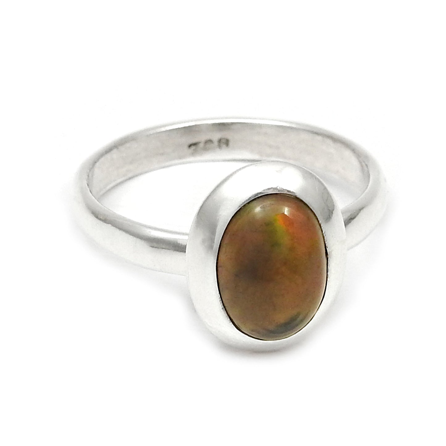 Black Opal Gemstone 925 Silver Handmade Cocktail Birthday Ring Jewelry
