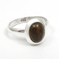 Natural Black Opal 925 Sterling Silver Statement Cocktail Ring Jewelry