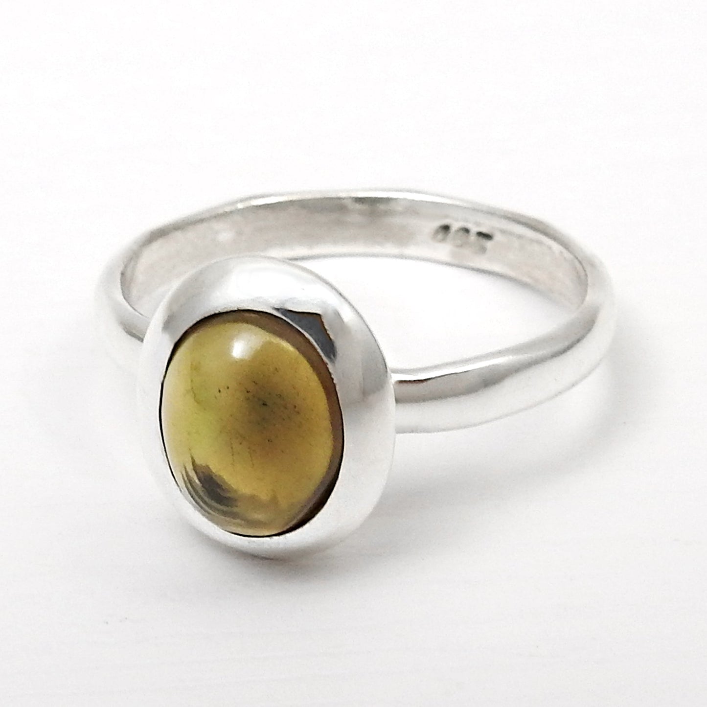 Christmas Gift Black Opal Stone 925 Silver Boho Cocktail Elegant Ring Jewelry