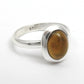 Black Opal Stone 925 Sterling Silver Cocktail Bezel Birthday Ring Jewelry