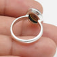Black Opal Gemstone Solid Sterling Silver Cocktail Bezel Ring Jewelry