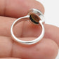 Black Opal Gemstone Solid Sterling Silver Cocktail Bezel Ring Jewelry
