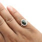 Natural Black Opal 925 Sterling Silver Statement Birthday Cocktail Handmade Ring