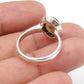 Black Opal Stone Statement Bezel Cocktail Anniversary Ring Jewelry 925 Silver