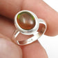 Christmas Gift Black Opal Gemstone 925 Sterling Silver Boho Band Bezel New Ring