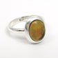 Christmas Gift Black Opal Gemstone 925 Sterling Silver Boho Band Bezel New Ring