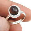 Oval Black Opal Gemstone Band Daughter Ring Jewelry 925 Sterling Silver