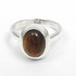 Oval Black Opal Gemstone Band Daughter Ring Jewelry 925 Sterling Silver