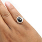 Oval Black Opal Gemstone Band Daughter Ring Jewelry 925 Sterling Silver
